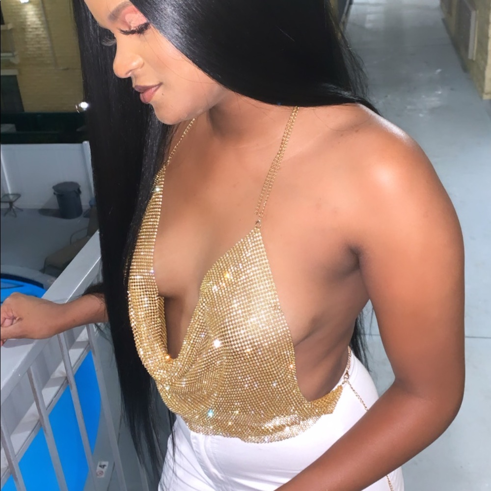 Gold Diamond Birthday Top